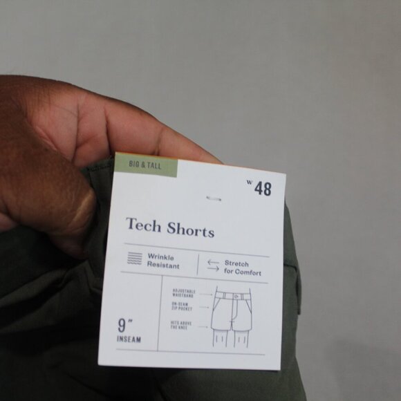 GoodFellow & CO Green Men Chino Pants Wrinkle Resist Stretch Linden Size 48 - Picture 9 of 11